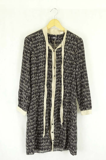 Herringbone Print Dress 36 (8)