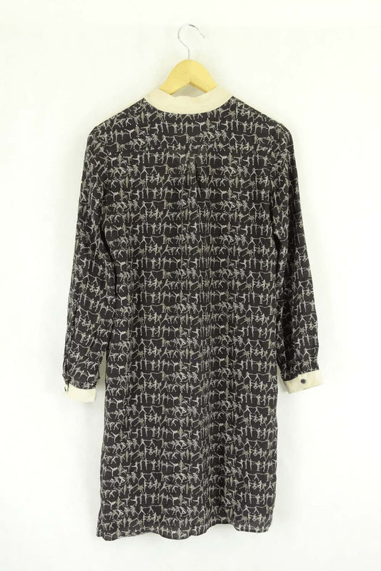 Herringbone Print Dress 36 (8)