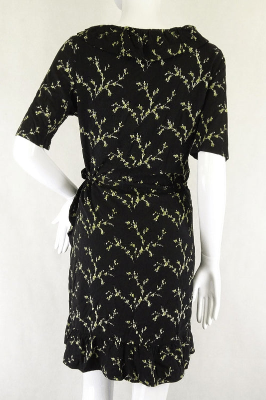 The People Vs Black Floral Dress S