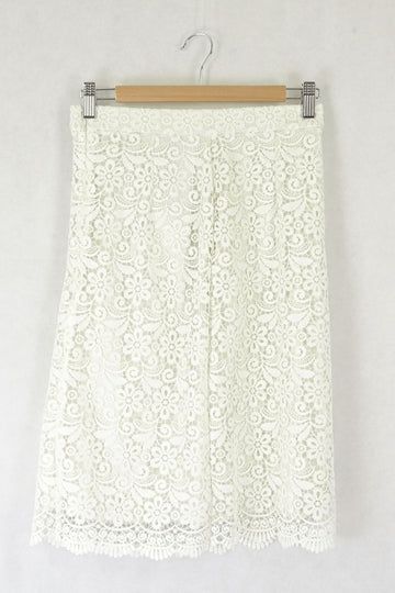 Uniqlo Cream Lace Skirt S