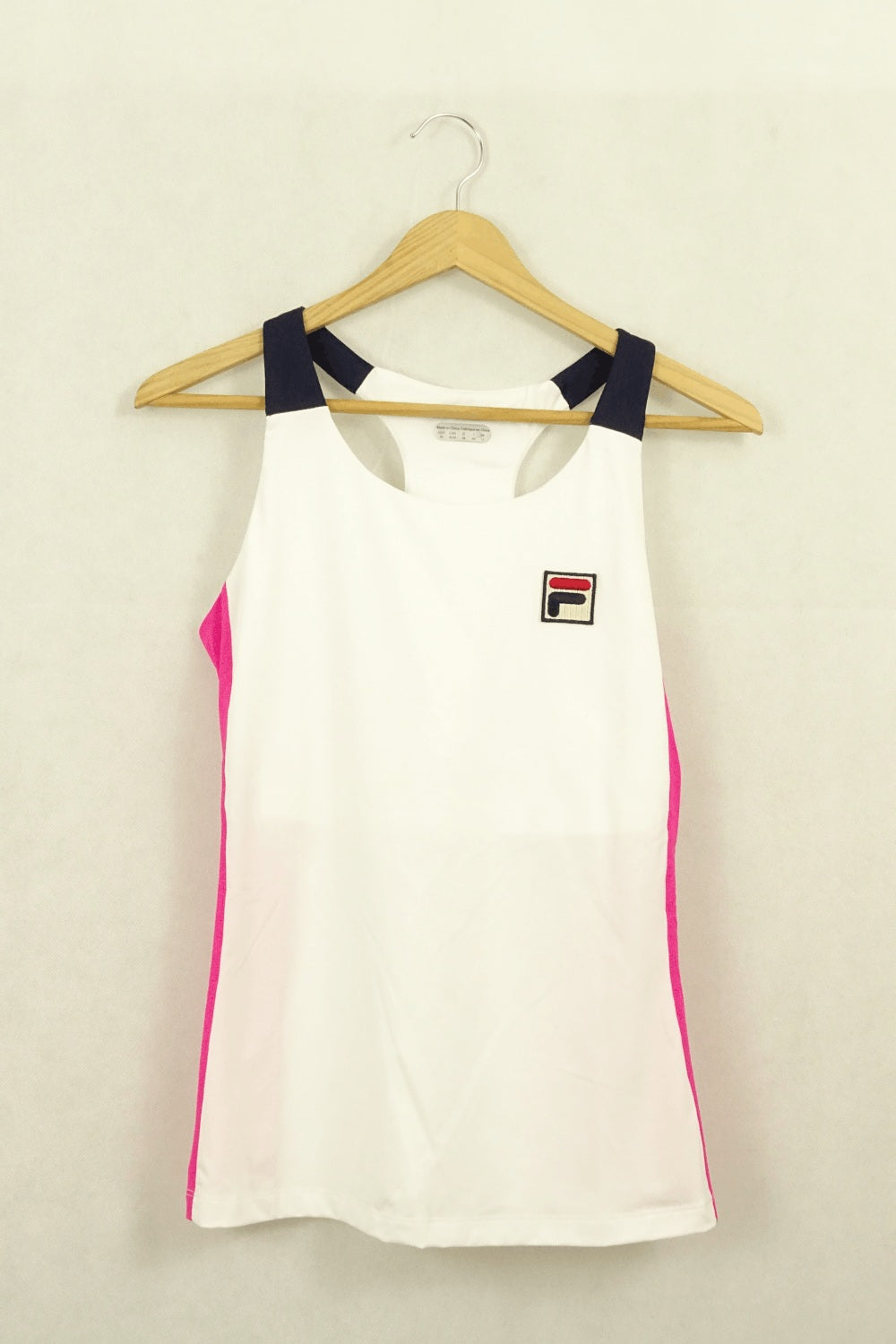 Fila White And Pink Sports Top M/12