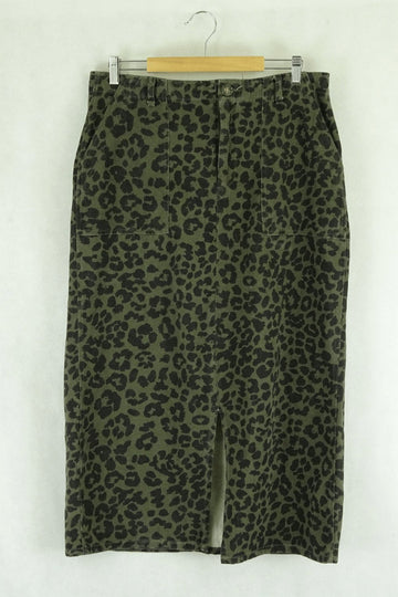 Jaase Animal Print Skirt L