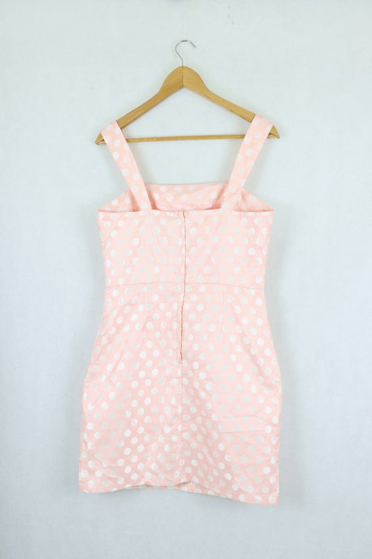 Khoko Pink Polka Dot Dress 10