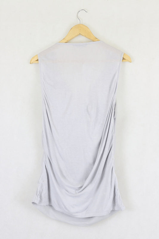 Jacqui E Grey Blouse S