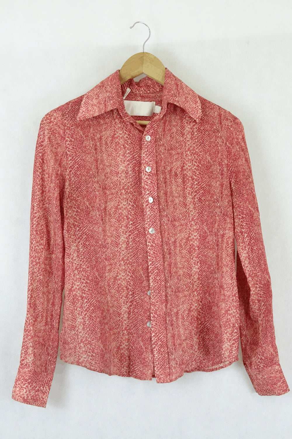 Jane Ramsay Pink Printed Shirt Xs