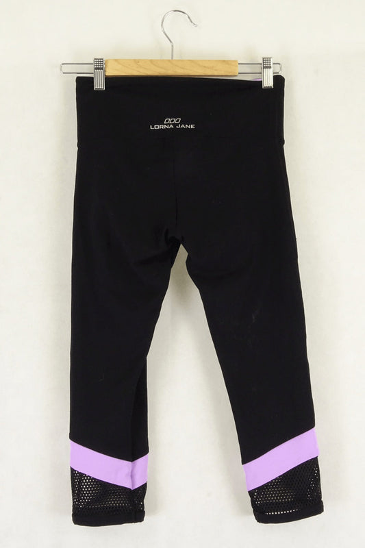 Lorna Jane Black And Purple Pants 8