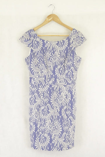 Review Blue And White Lace Dress 10