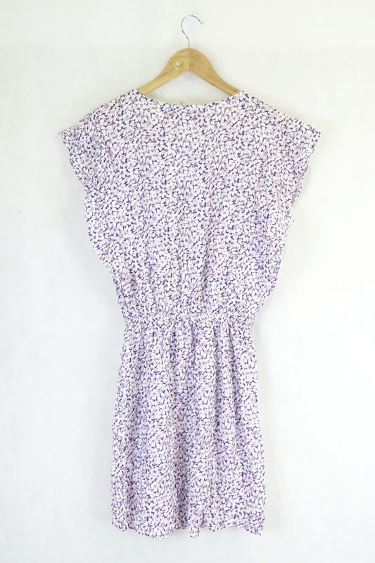 Indy Fashion Purple Floral Dress O/S