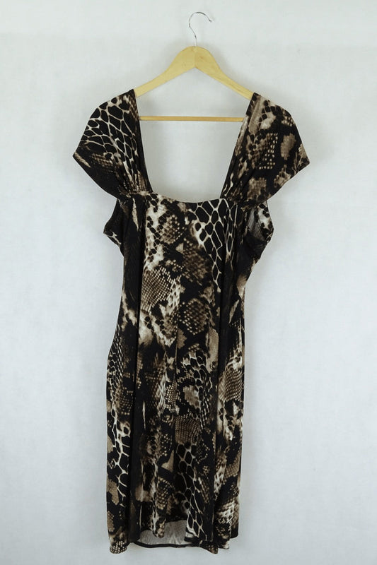 Liz Jordan Animal Print Dress 18