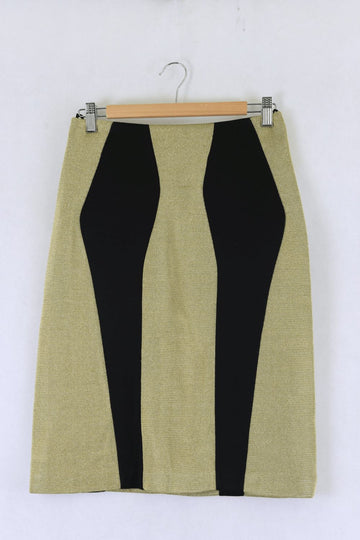 Josh Goot Gold and Black Skirt S/M