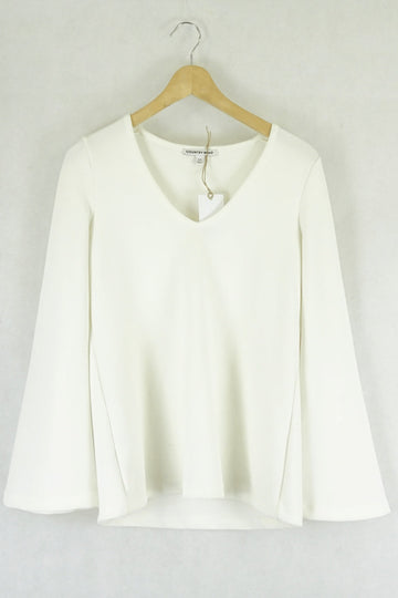 Country Road White Long Sleeve Top XXS