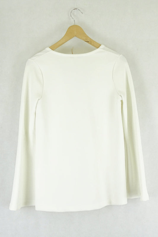 Country Road White Long Sleeve Top XXS