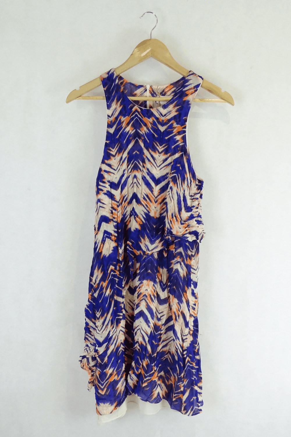 Witchery Blue And Orange Printed Dress 10