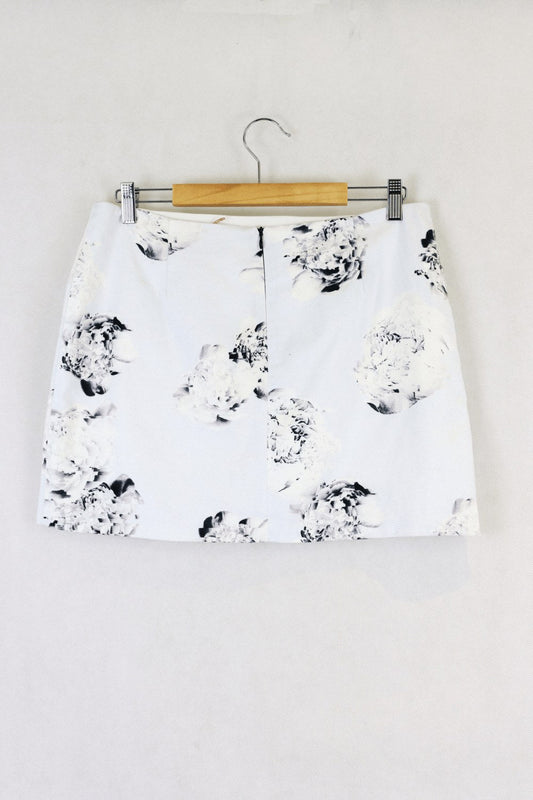 Viktoria + Woods Floral Skirt White And Grey 3 (12AU)