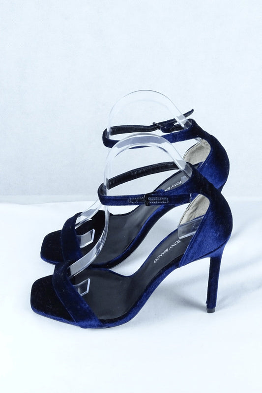 Tony Bianco Velvet Navy Shoes 7 AU