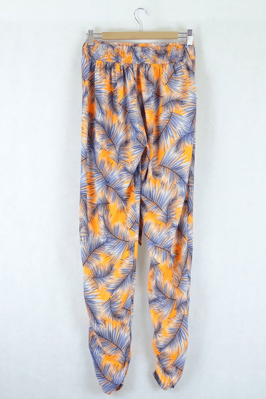 Lovely Girl Orange and Blue Pants S