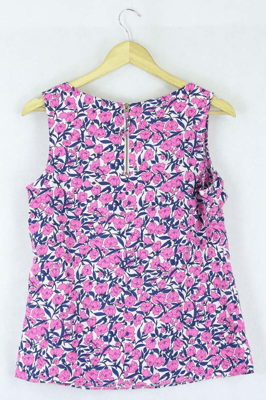 Oasis Printed Pink Blouse 12