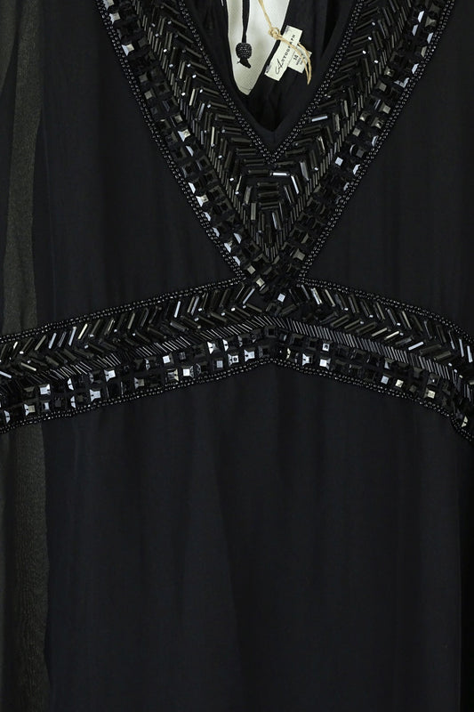 Autograph Black Beaded Blouse 14