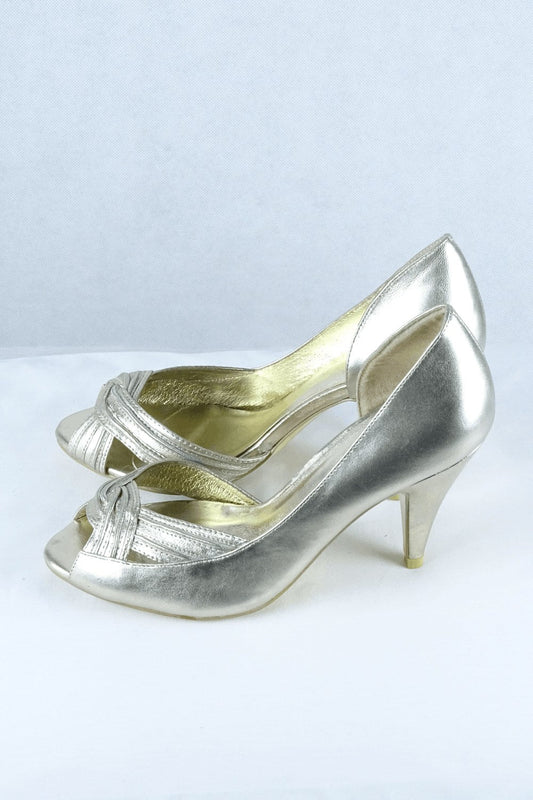 Nude Silver Heels 7 AU