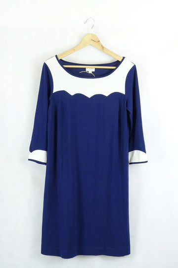 Leona Edmiston Blue And White Dress 1 (Au 10)