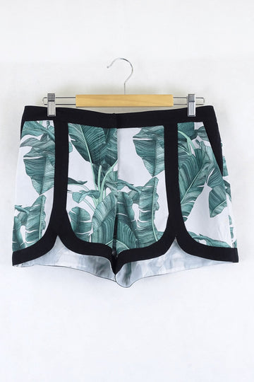 Milk & Honey White And Green Shorts 12