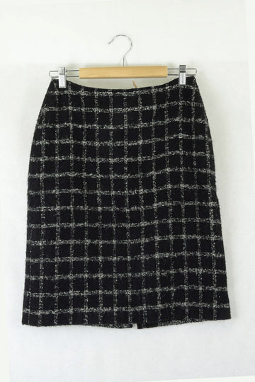 Precis Petite Black And White Check Skirt 10