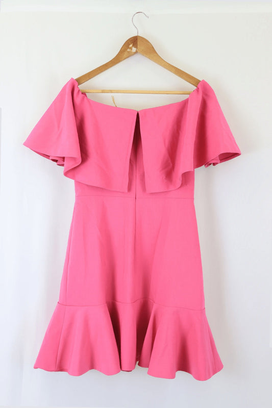 Witchery Pink Ruffled Dress 8