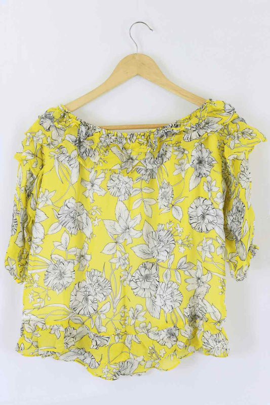 Seed Yellow Floral Top 8