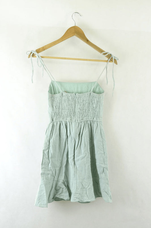 Perfect Stranger Sage Strappy Frill Dress 6