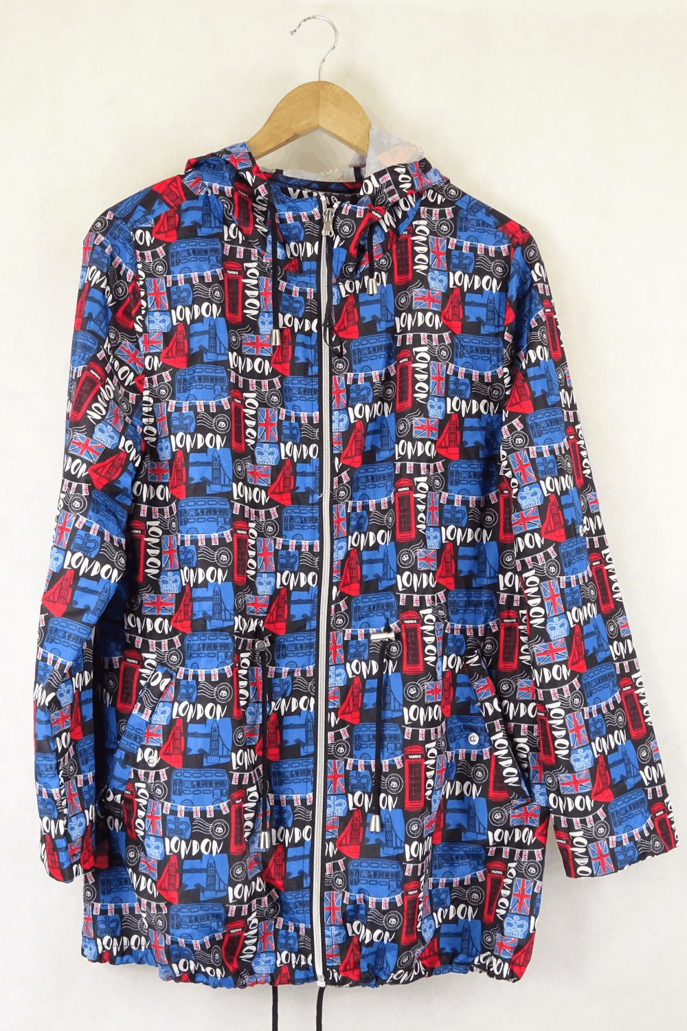 Parka in a Pocket Patterned UK Flag Jacket M