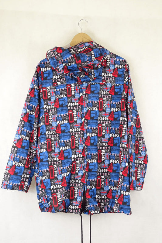 Parka in a Pocket Patterned UK Flag Jacket M