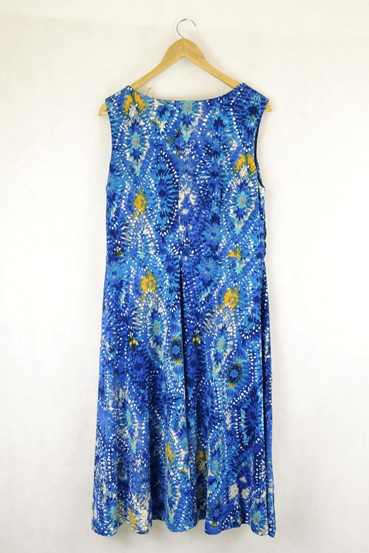 Nina Leonard Blue Dress XL