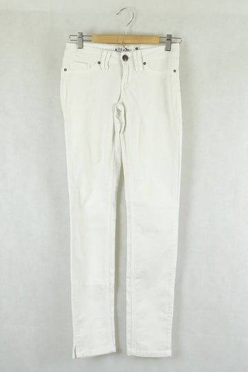 Roxy Ivory Slim Mid Rise Corduroy Jean 8