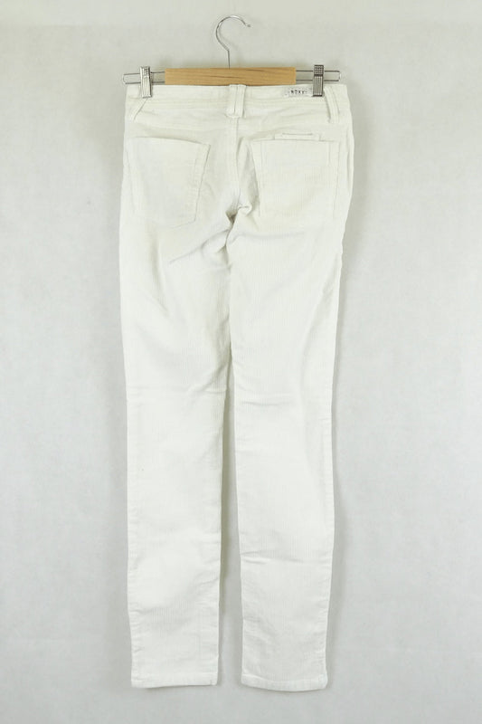 Roxy Ivory Slim Mid Rise Corduroy Jean 8