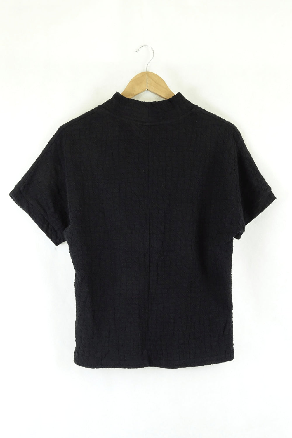 Seed Black Turtleneck Top S