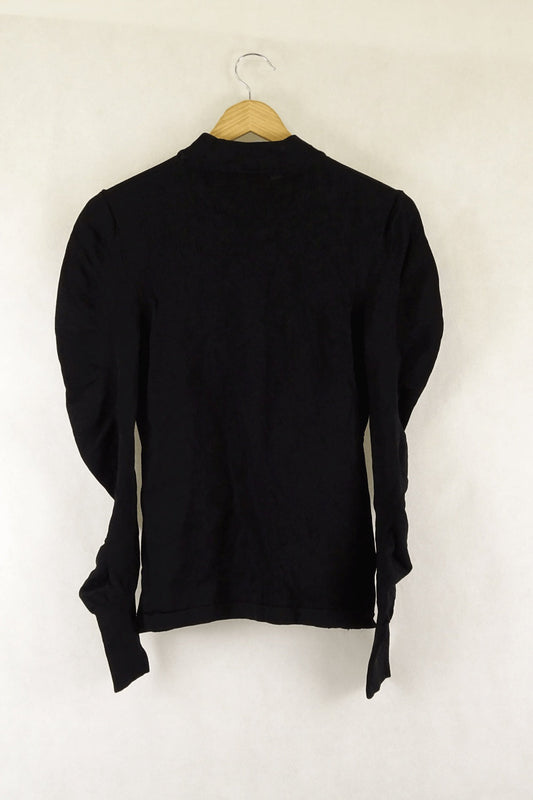 Seed Black Long Sleeve Top S