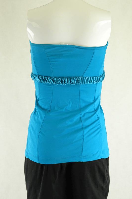 Kookai Strapless Blue Top 12