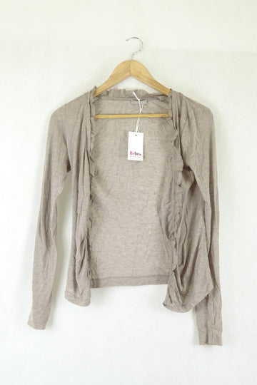 Jigsaw Brown Cardigan XS