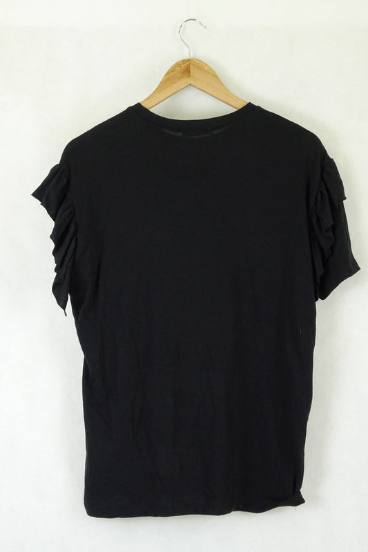 Zara Chocolate Black And White T-Shirt M