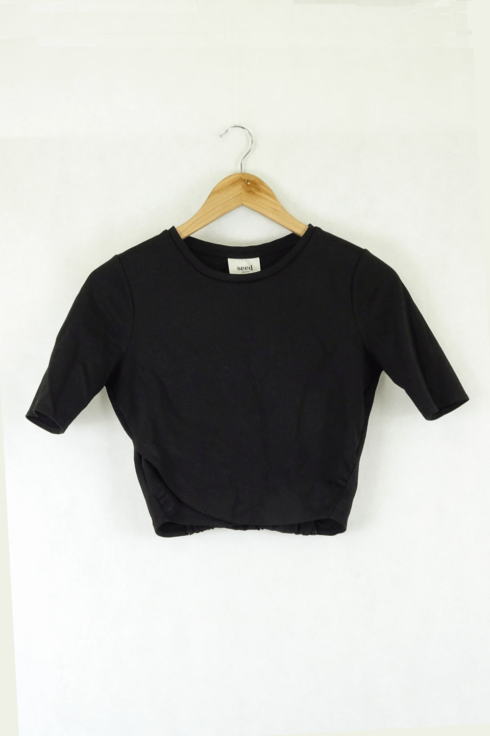 Seed Heritage Black Cropped Top XXS