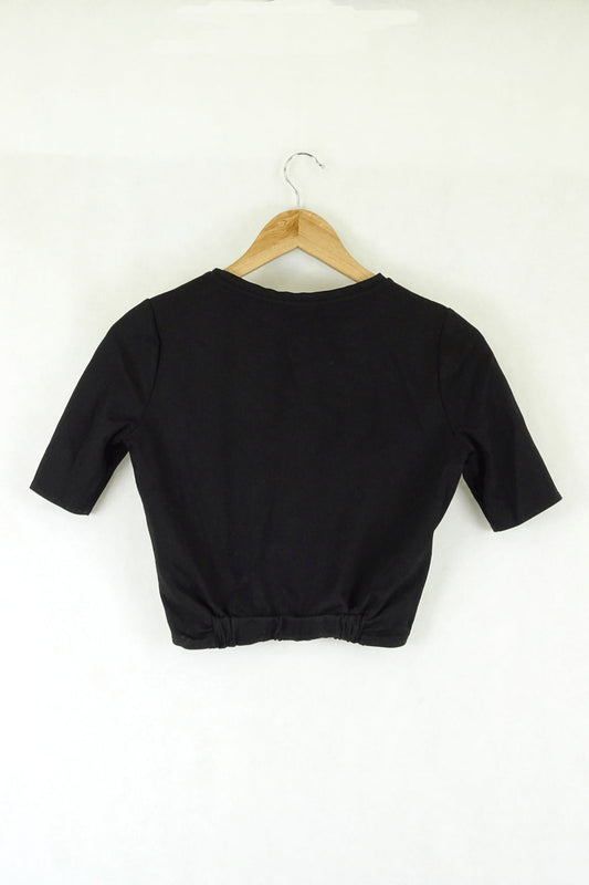 Seed Heritage Black Cropped Top XXS