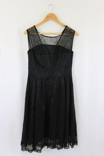 Lindy Bop Black Lace Dress 12