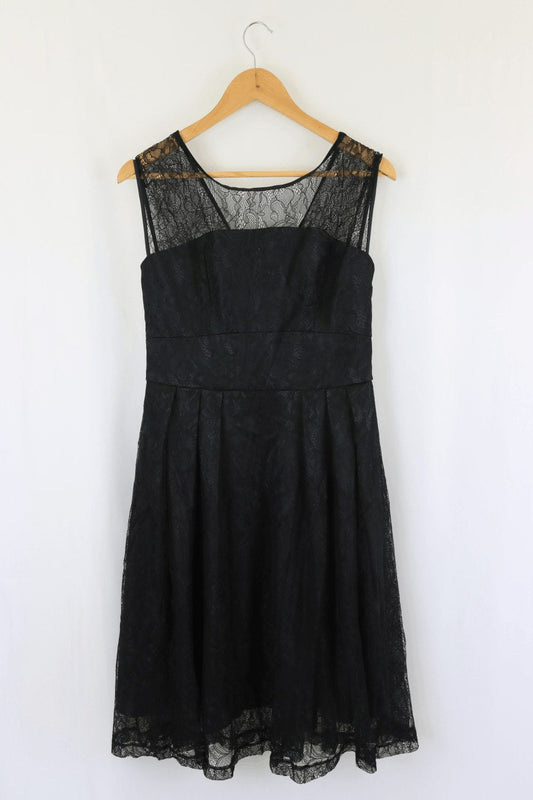 Lindy Bop Black Lace Dress 12