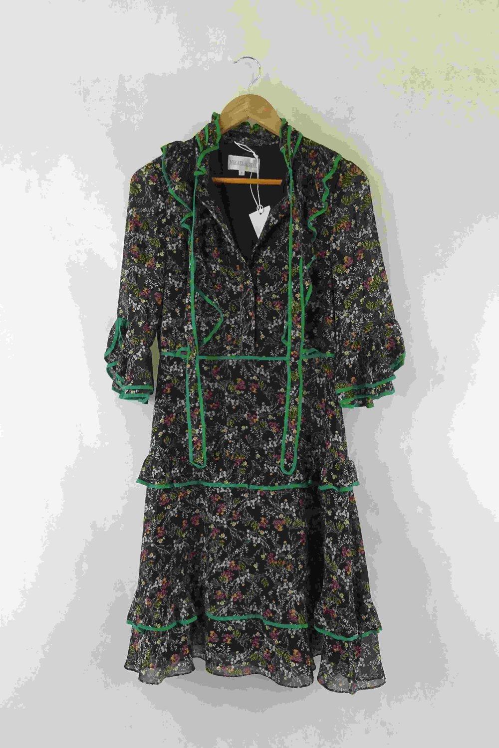 Mikael Aghal Floral Long Sleeve Dress 6