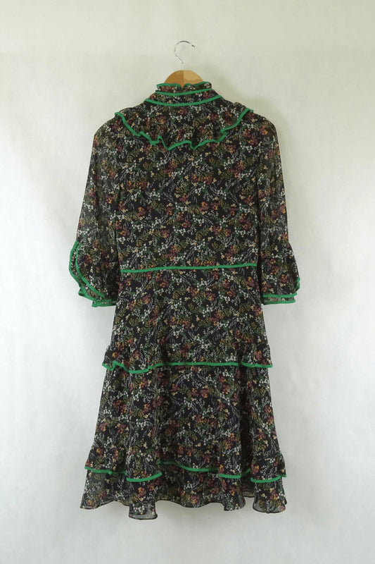 Mikael Aghal Floral Long Sleeve Dress 6