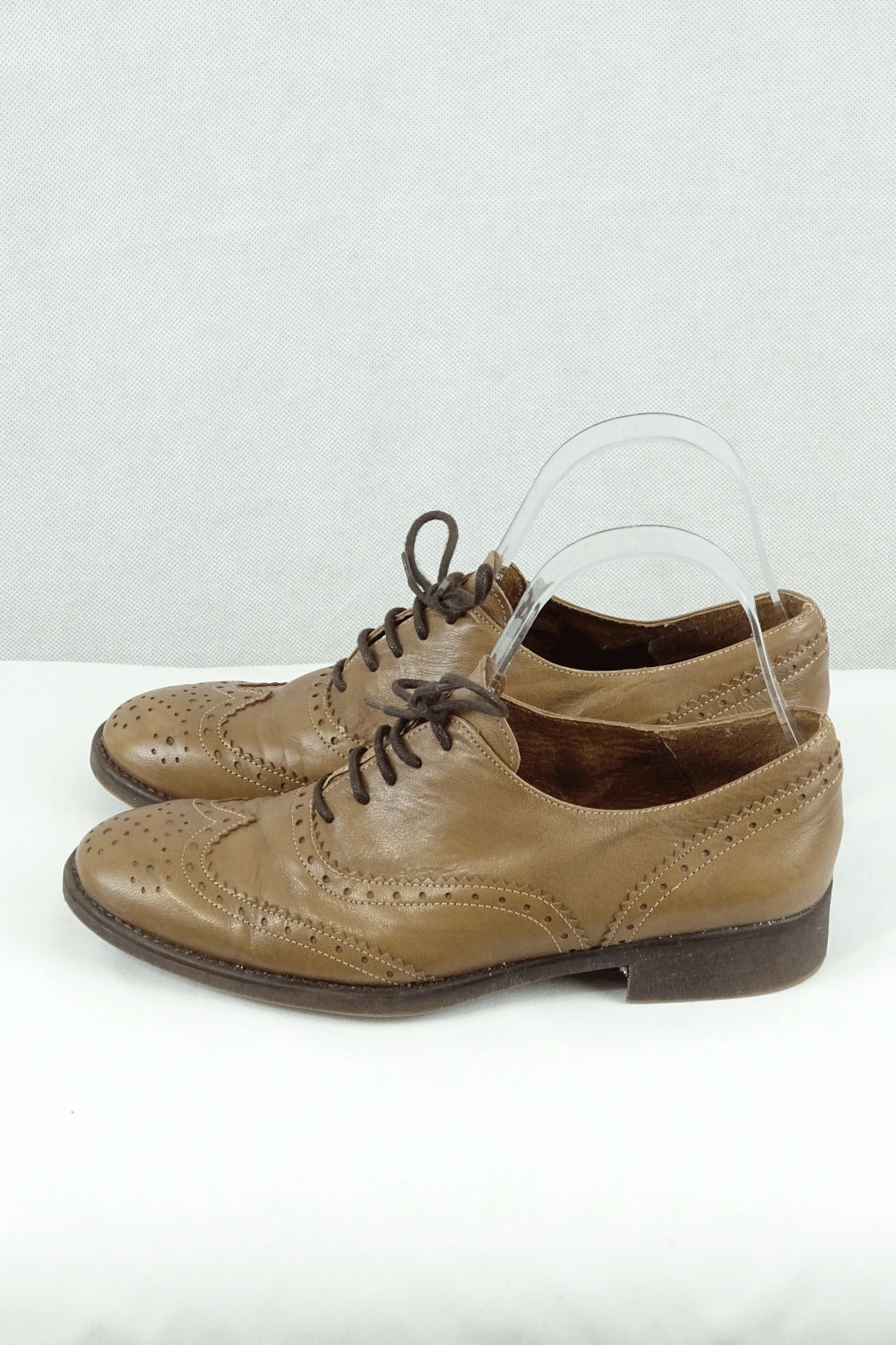 Zeta Brown Derby Shoes 37