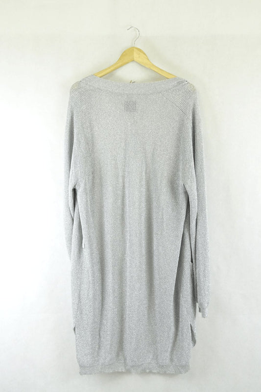 Laneus Silver Sparkle Cardigan S