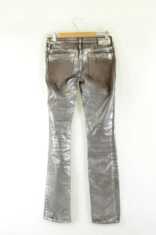 Robins Jeans Silver Painted 6