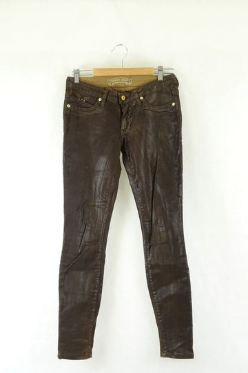 Robins Jeans Brown Painted Look 10