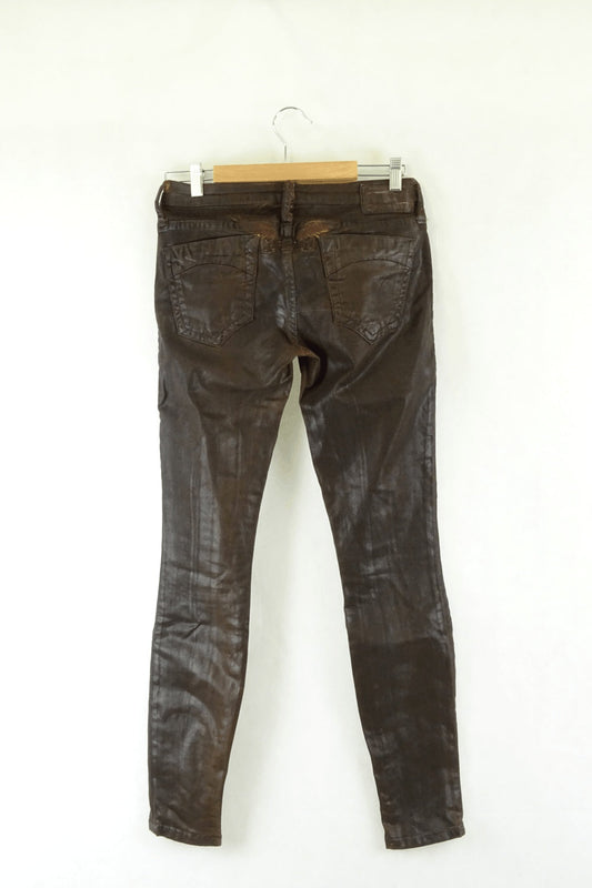 Robins Jeans Brown Painted Look 10